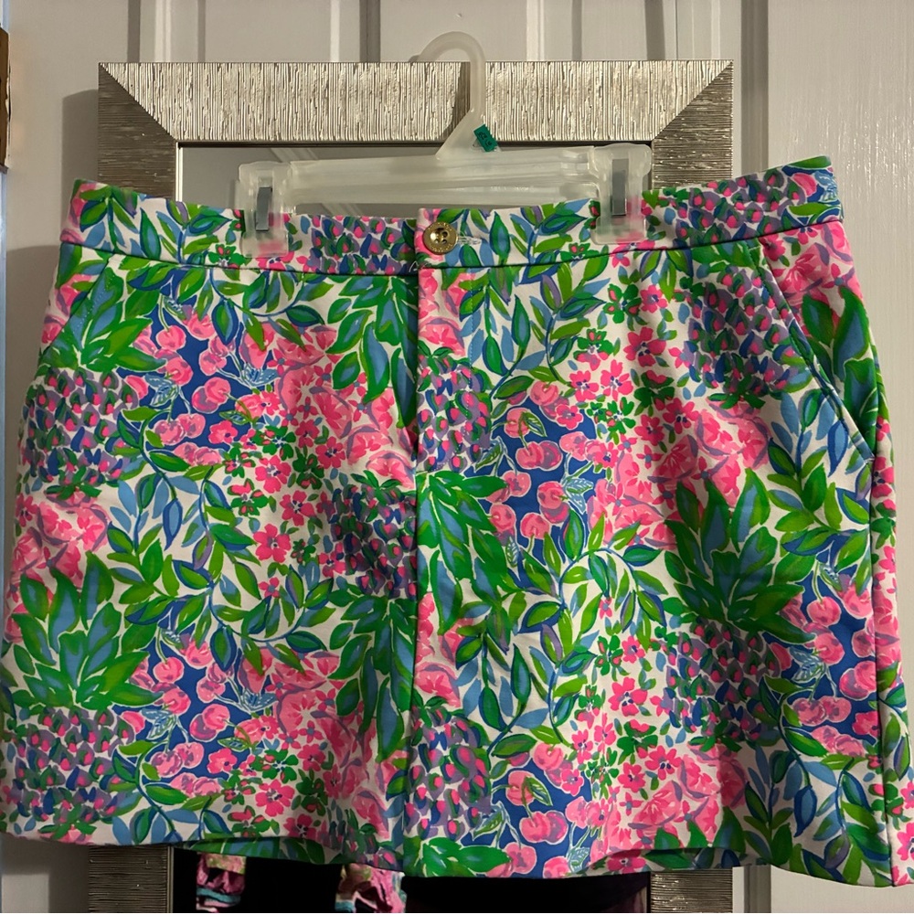Lilly Pulitzer Colorful Floral Skort Size 12